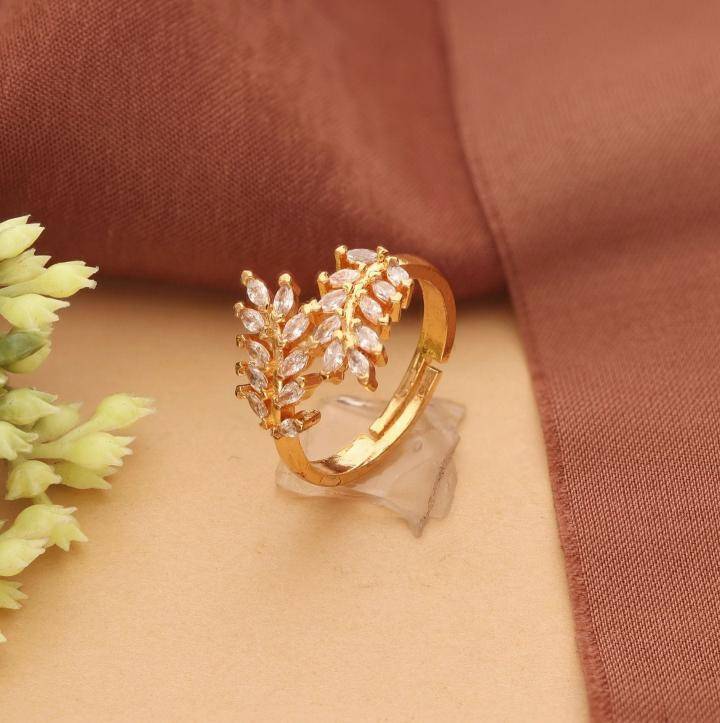 Anti tarnisha rose gold ad finger ring 370 Pune imitation jewelry suppliers